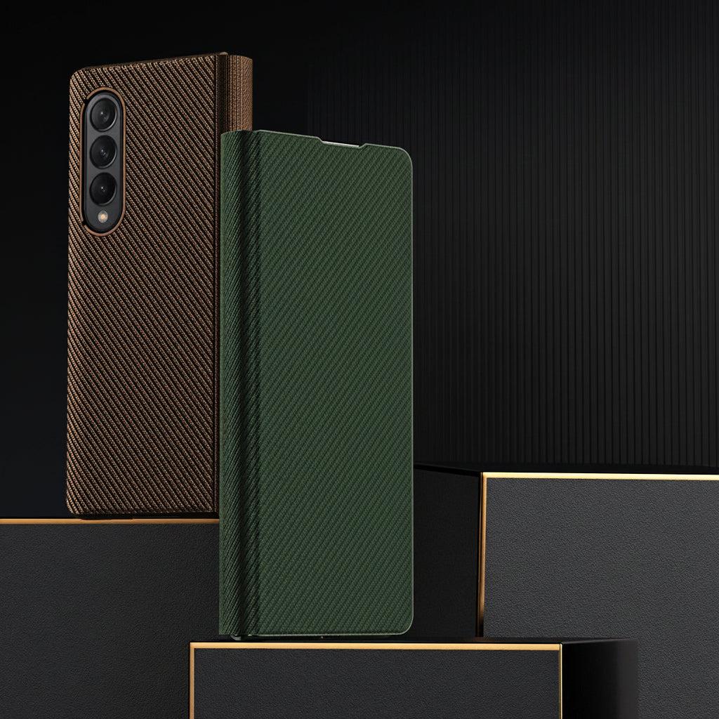Samsung Fold series Kevlar texture flip phone case (Exclusive)