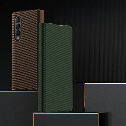 Samsung Fold series Kevlar texture flip phone case (Exclusive)