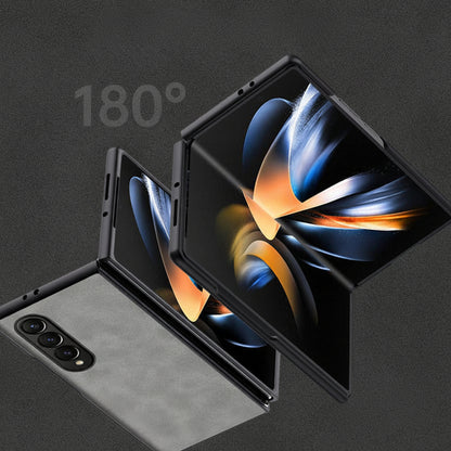 Samsung Z Fold Series Stacked Screen Sheepskin Leather Skin-Feel Protective Case (Exclusive)