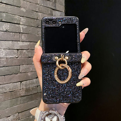 Samsung Z Flip Glitter texture Case (Exclusive)