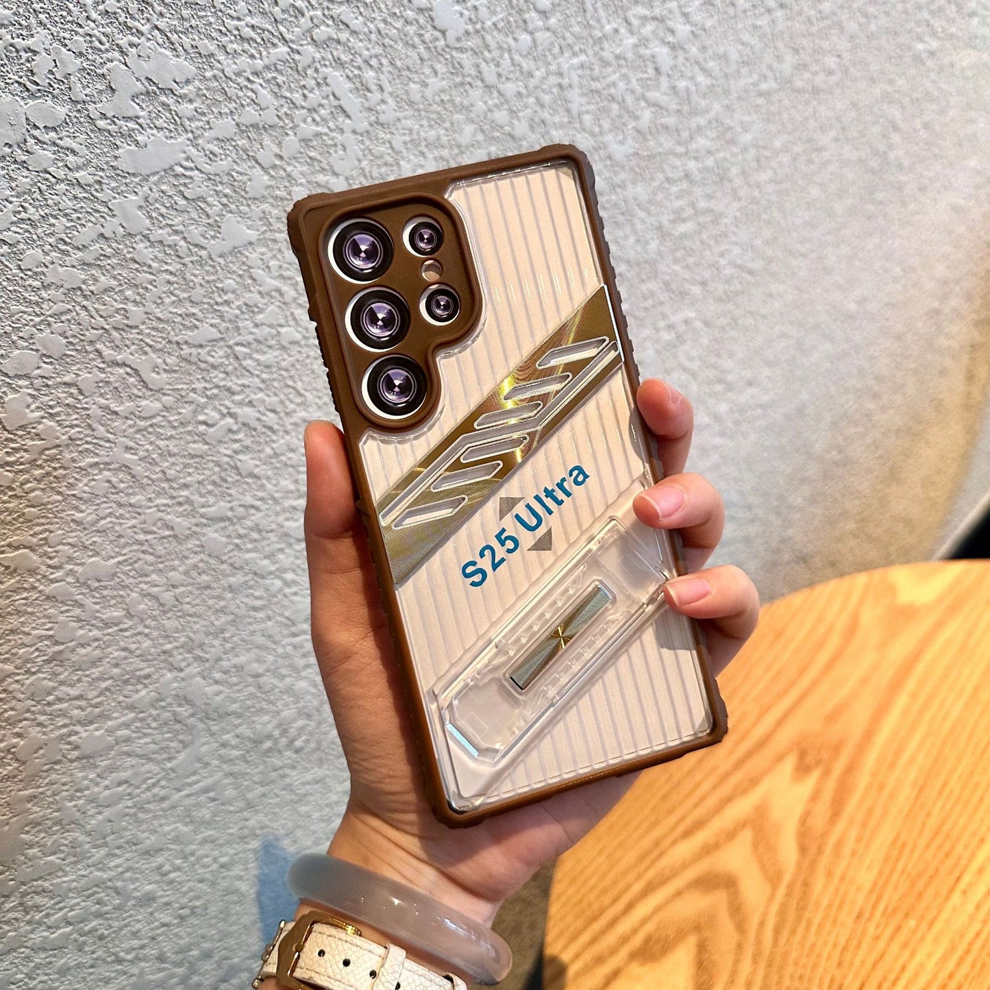 Samsung Ultra series Transparent kick stand cover (Exclusive)