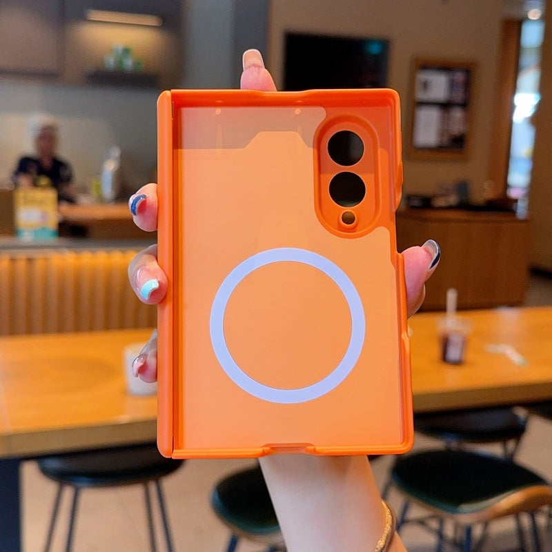 Samsung Fold series Magnetic Dual Axis Skin-Like Silicone case (Exclusive)