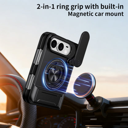 Apple iPhone Ultra Fold Shunjia sliding window Ultra stand, magnetic anti-drop phone case (Exclusive)
