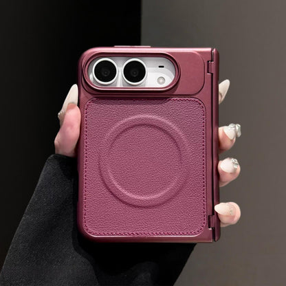 Apple iPhone Duo Business-style leather dual-axis design for drop protection Case (Exclusive)