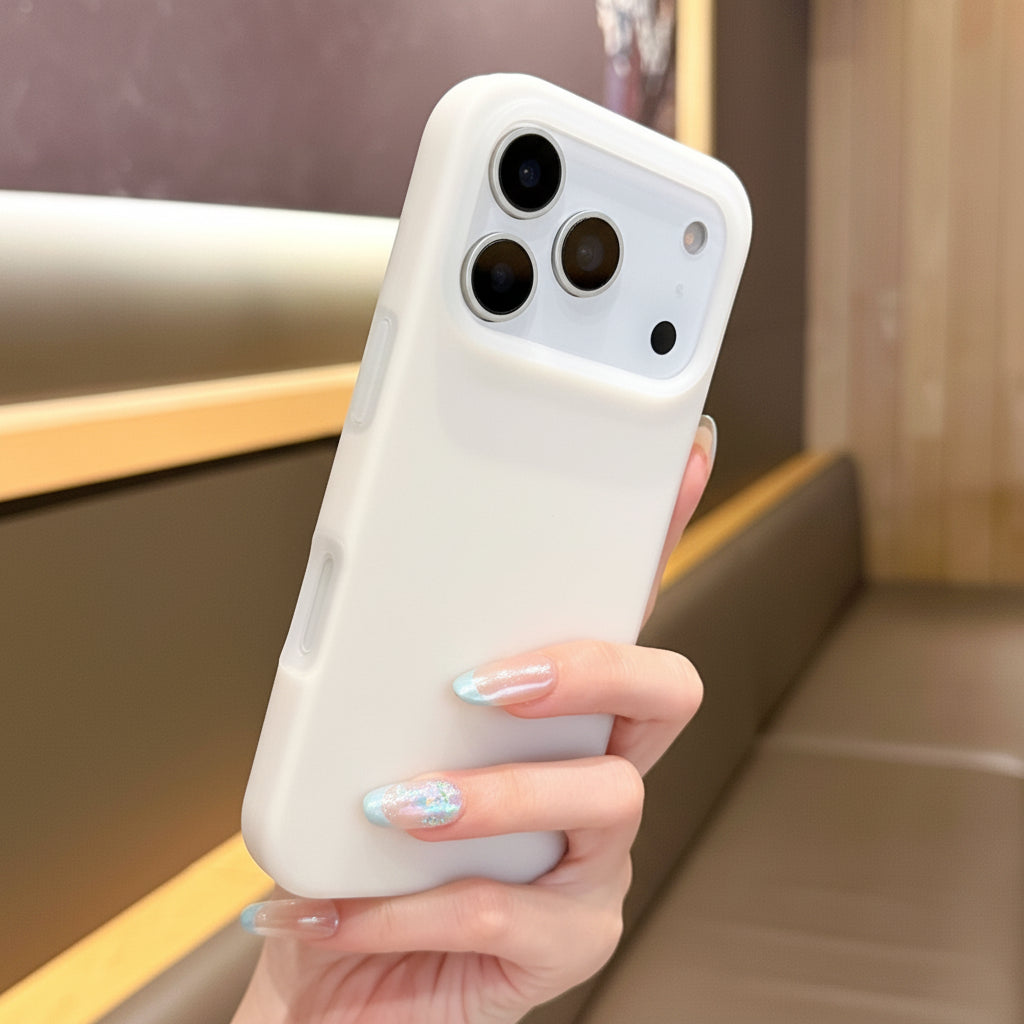 Apple Iphone series Liquid Jelly Magnetic Suction Suitable Pure Color Mobile Phone Case (Exclusive)