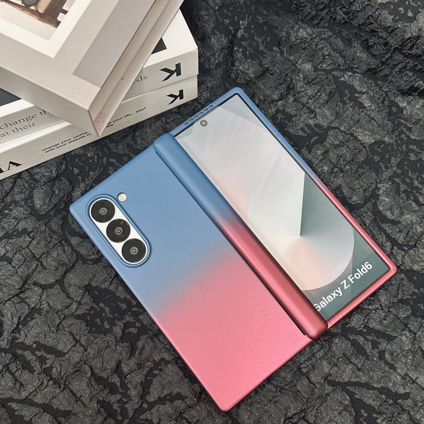 Samsung Fold Hard Shell with Central Axis Matte Gradient Protective case (Exclusive)