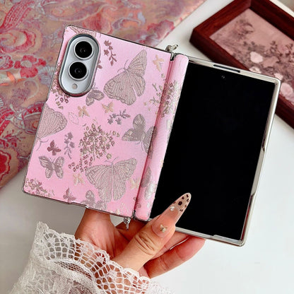 Samsung Fold Embroidery Side Buckle and Front Frame Central Drop Protection Case (Exclusive)