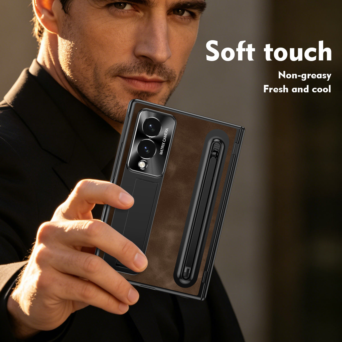 Samsung Fold Series Foldable Official Pen Slot Case with Integrated Film and Anti-Fall Protection (Exclusive)