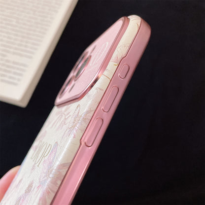 Apple Iphone series D flower Butterfly White Case (Exclusive)