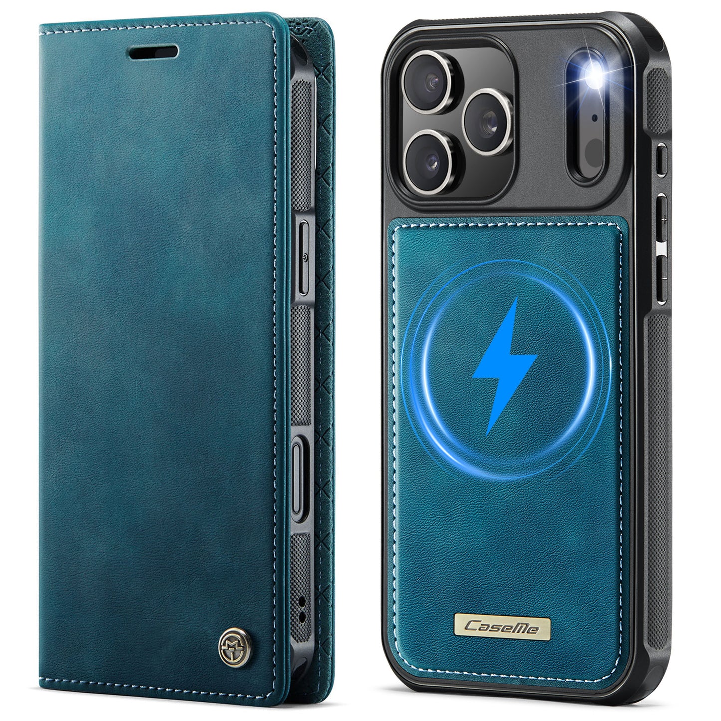 Apple Iphone Flip Magnetic Split Mobile Phone Case (Exclusive)