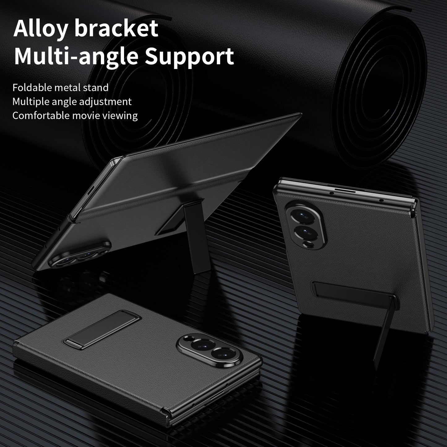 Samsung Fold series Cover Stand Leather Case (Exclusive)