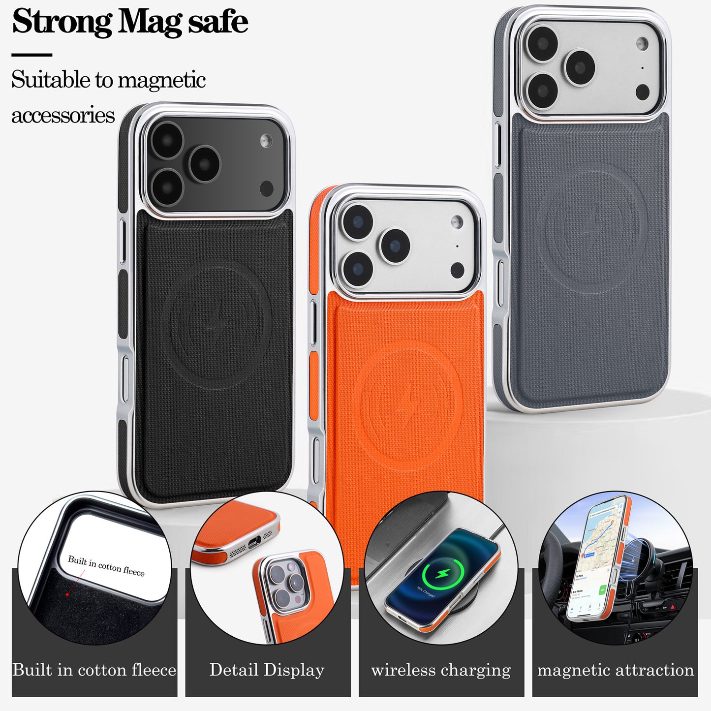 Apple iphone High-End Magnetic Anti-Drop Case (Exclusive)