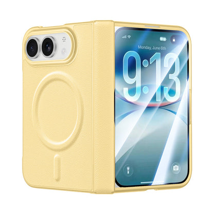 Apple Iphone Ultra Fold wide folding, magnetic vegan leather, front and back protective case, film integrated case (Exclusive)