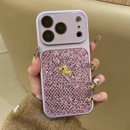 Apple Iphone Horse Glitter Lens Case (Exclusive)