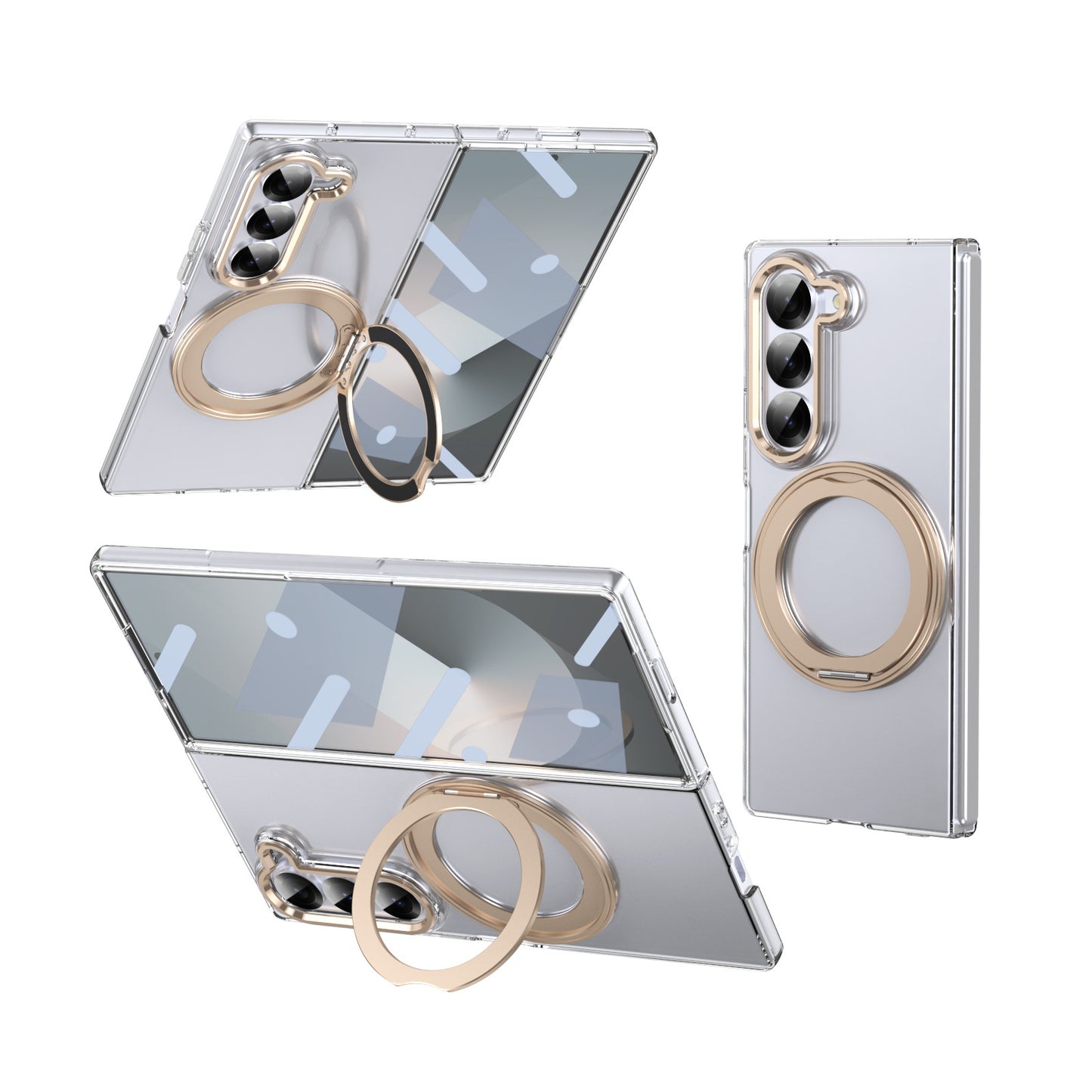 Samsung  Fold series Magnetic Rotating Stand Wireless Charging  Case and Film Integrated Protective Case (Exclusive)