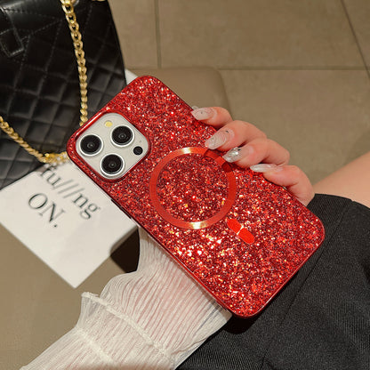 Apple iphone Glitter Sequin Strong Flash Diamond Phone Case (Exclusive)