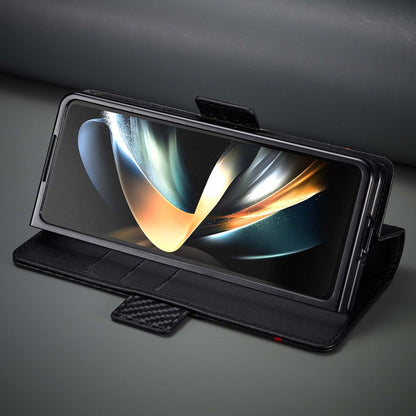 Samsung Fold Series Cover Kevlar flip Leather case  (Exclusive)
