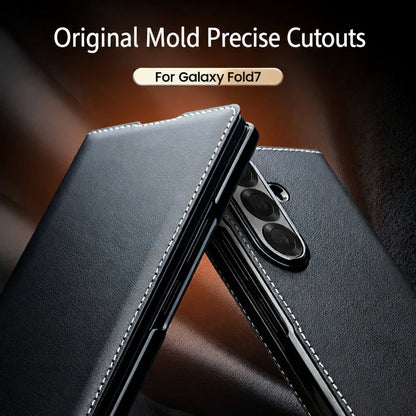 Samsung Fold Genuine leather Purely handmade Qiali Foldable Case (Exclusive)