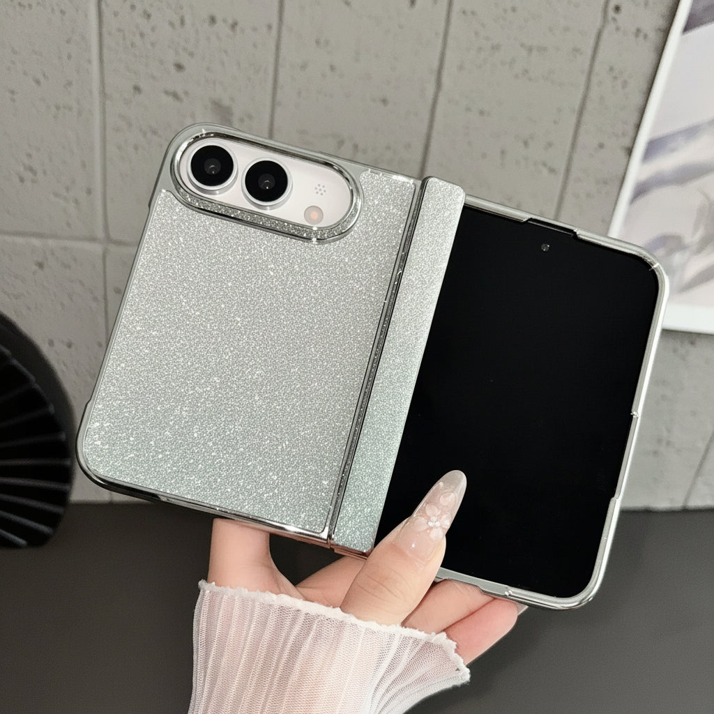 Apple Iphone Ultra gradient glitter central hinge protective case (Exclusive)