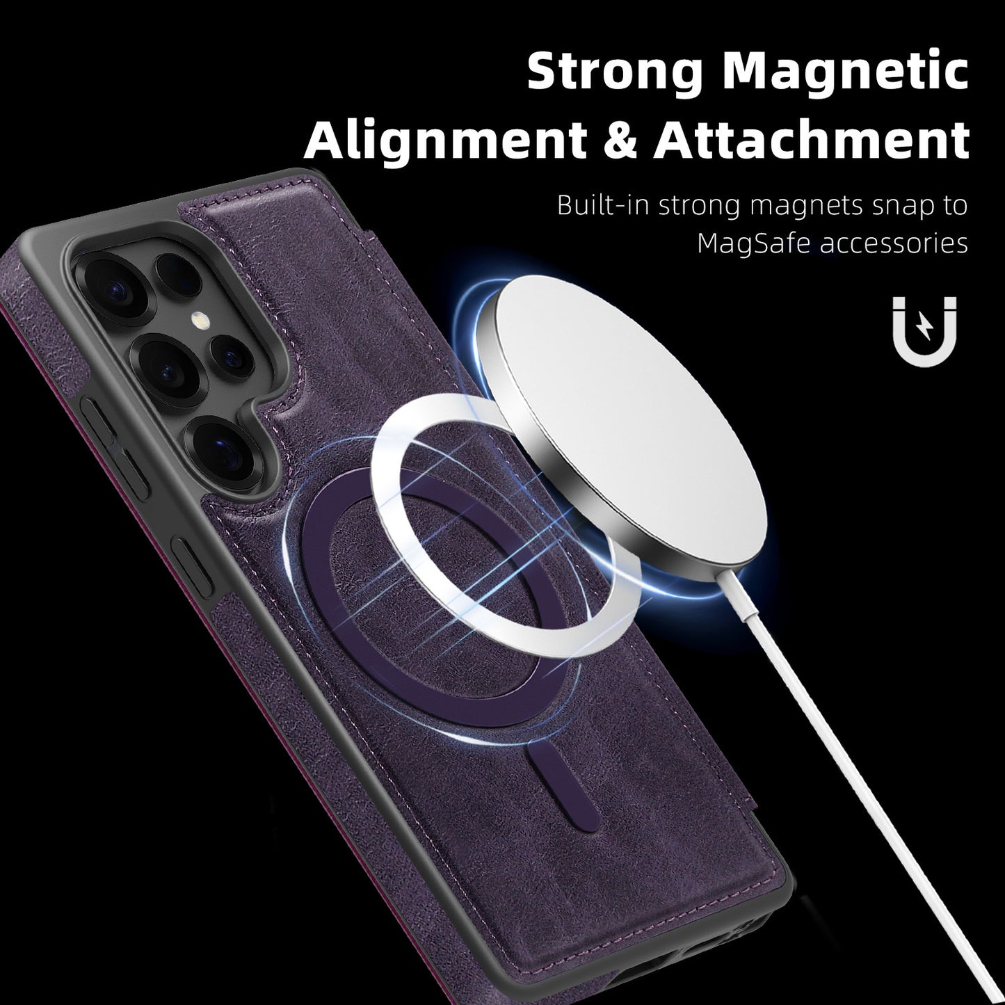 Samsung Ultra series Lingdun Business Flip Magnetic Case (Exclusive)