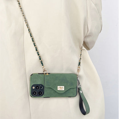Apple Iphone Crossbody Suede Leather Case (Exclusive)