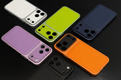 Apple Iphone Veneer Magnetic cover with Vibrant colors  (Exclusive)