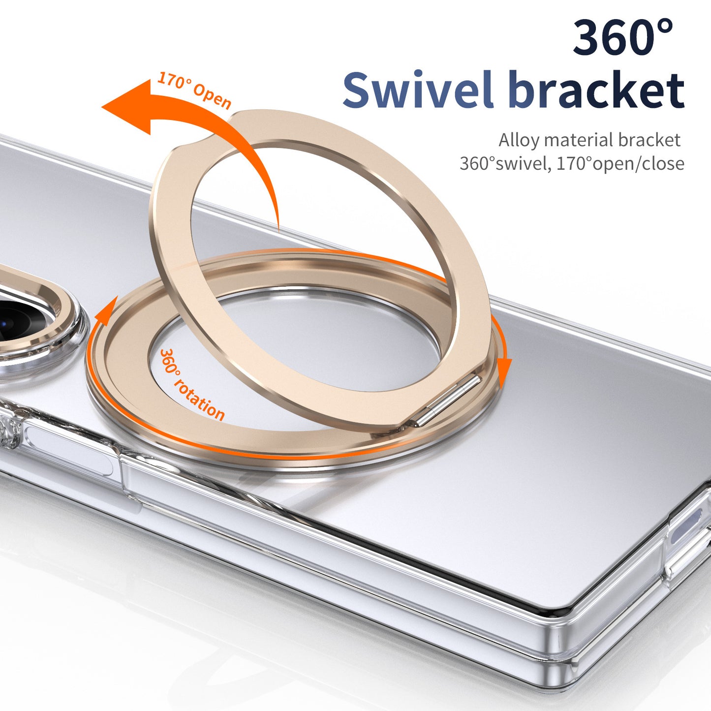 Samsung  Fold series Magnetic Rotating Stand Wireless Charging  Case and Film Integrated Protective Case (Exclusive)