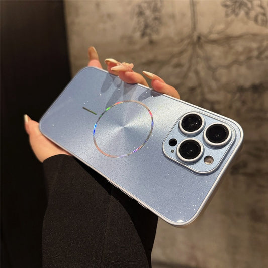 Apple Iphone Ice Crystal Glitter Fine Circle Cover  (Exclusive)