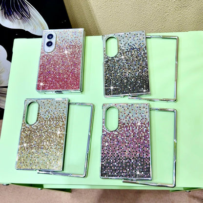 Samsung Fold electroplated gradient bracelet  diamond folding case (Exclusive)