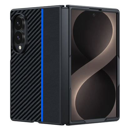 Samsung Fold Carbon Fiber Kevlar Lambskin Leather Foldable Protective Case (Exclusive)