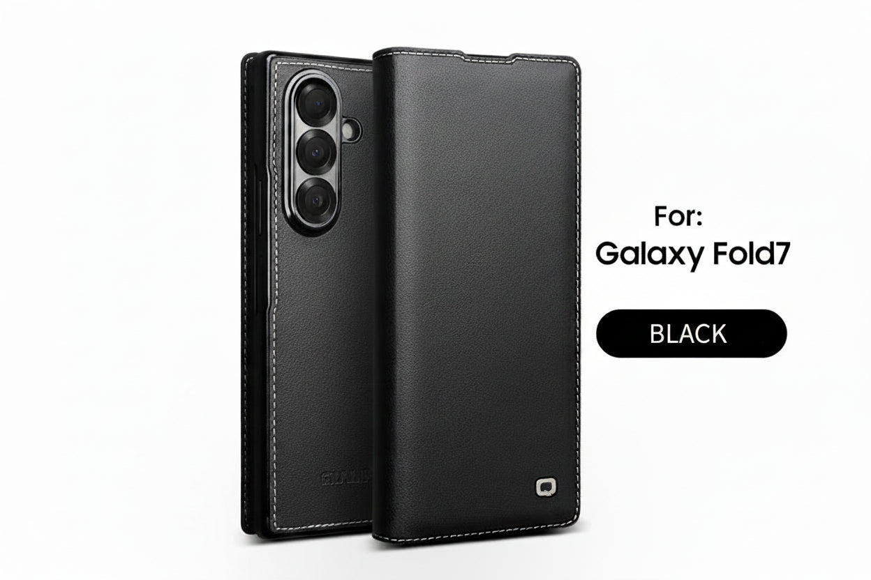 Samsung Fold Genuine leather Purely handmade Qiali Foldable Case (Exclusive)
