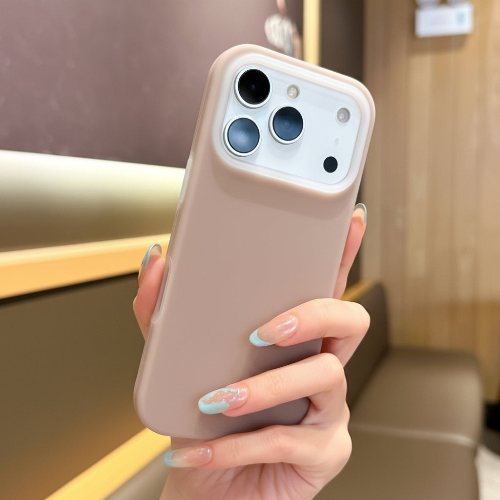Apple Iphone series Liquid Jelly Magnetic Suction Suitable Pure Color Mobile Phone Case (Exclusive)