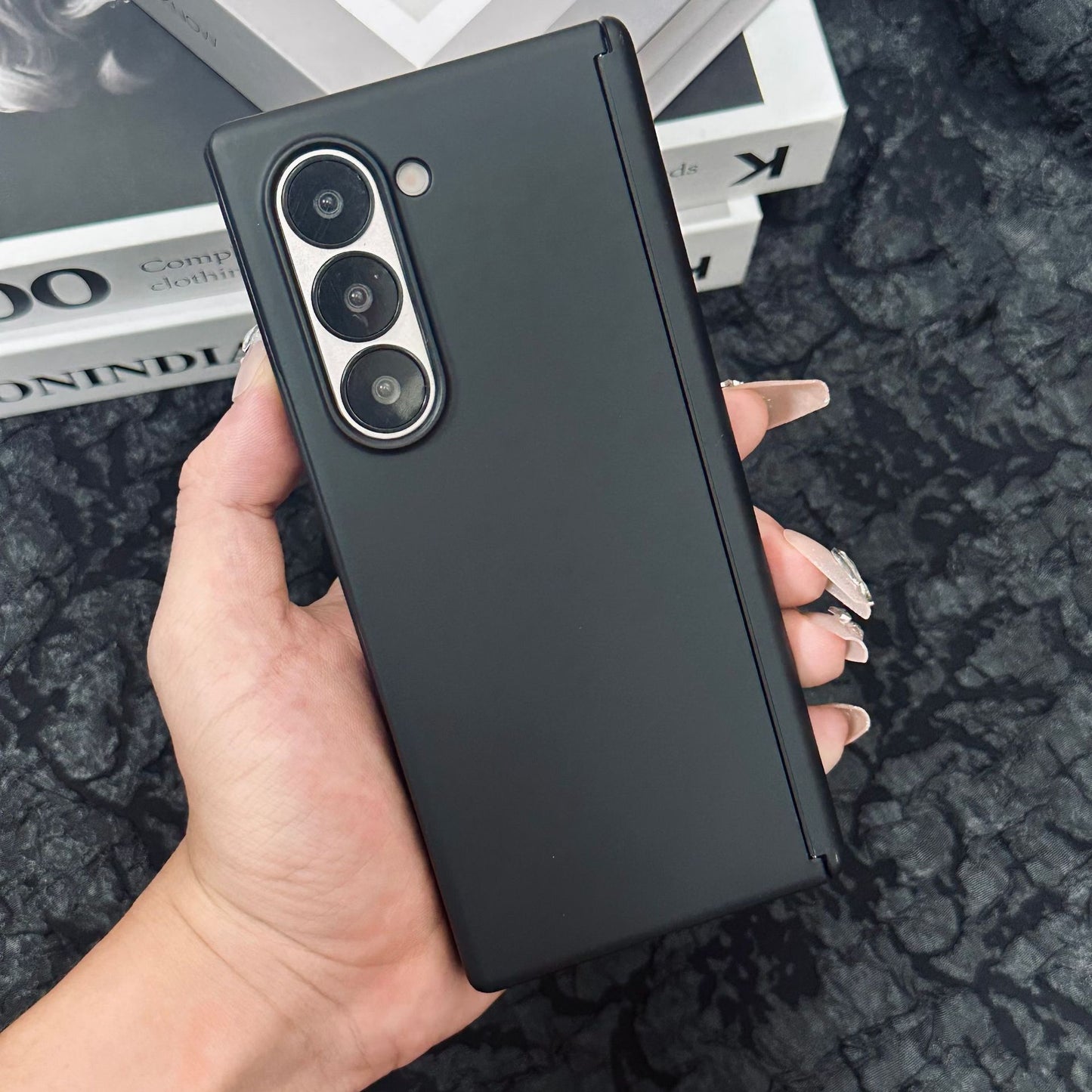 Samsung Fold Hard Shell with Central Axis Matte Gradient Protective case (Exclusive)