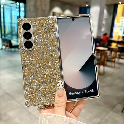 Samsung Fold series Electroplated Sparkling Glitter Large Diamond Folding Case (Exclusive)