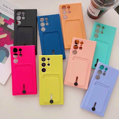 Samsung Ultra series Simple Solid Color Anti-Drop Card-Insert Soft Case (Exclusive)