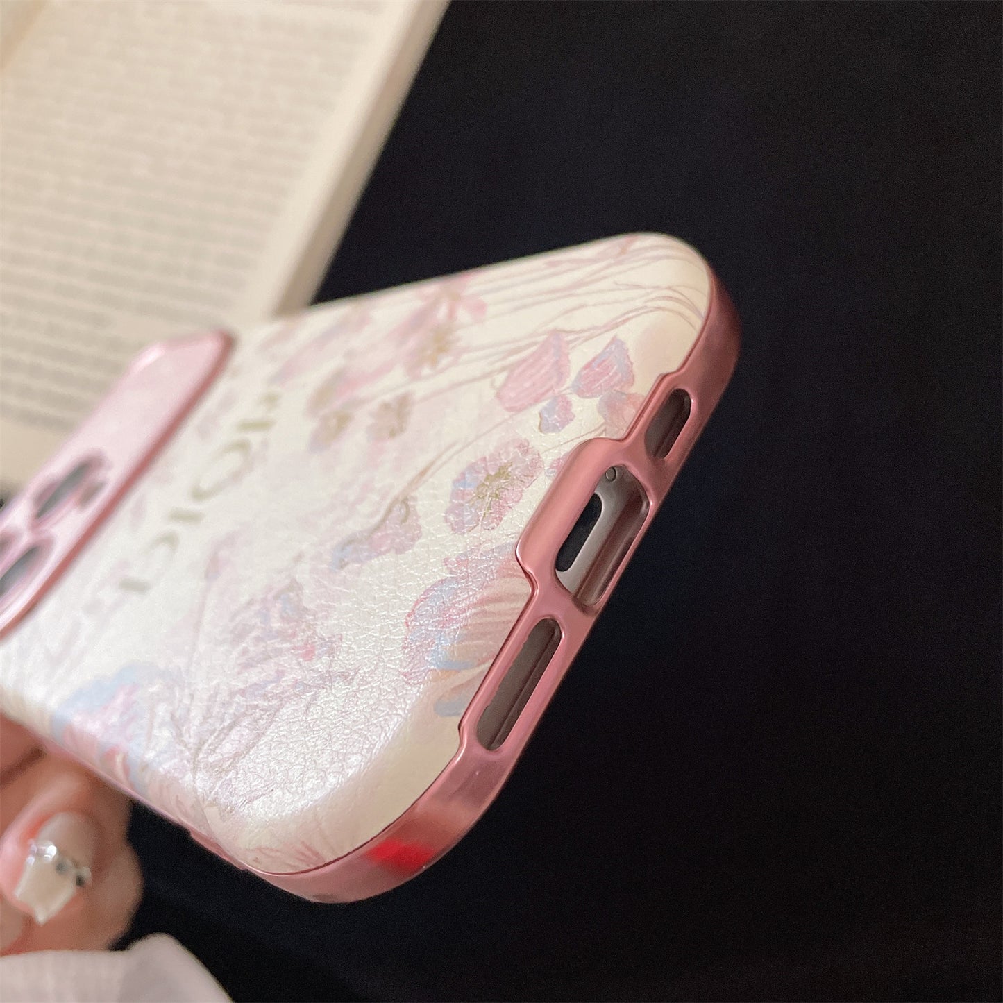 Apple Iphone series D flower Butterfly White Case (Exclusive)