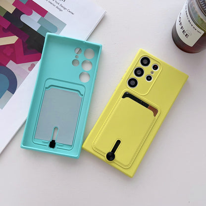 Samsung Ultra series Simple Solid Color Anti-Drop Card-Insert Soft Case (Exclusive)