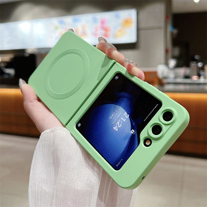 Samsung Flip series Liquid Stacked Silicone Magnetic Anti-Fall Protective Case (Exclusive)