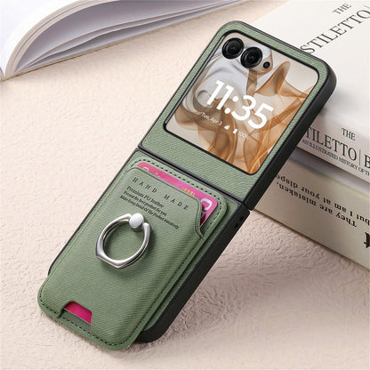 Samsung Z Flip Leather texture Pocket Case (Exclusive)