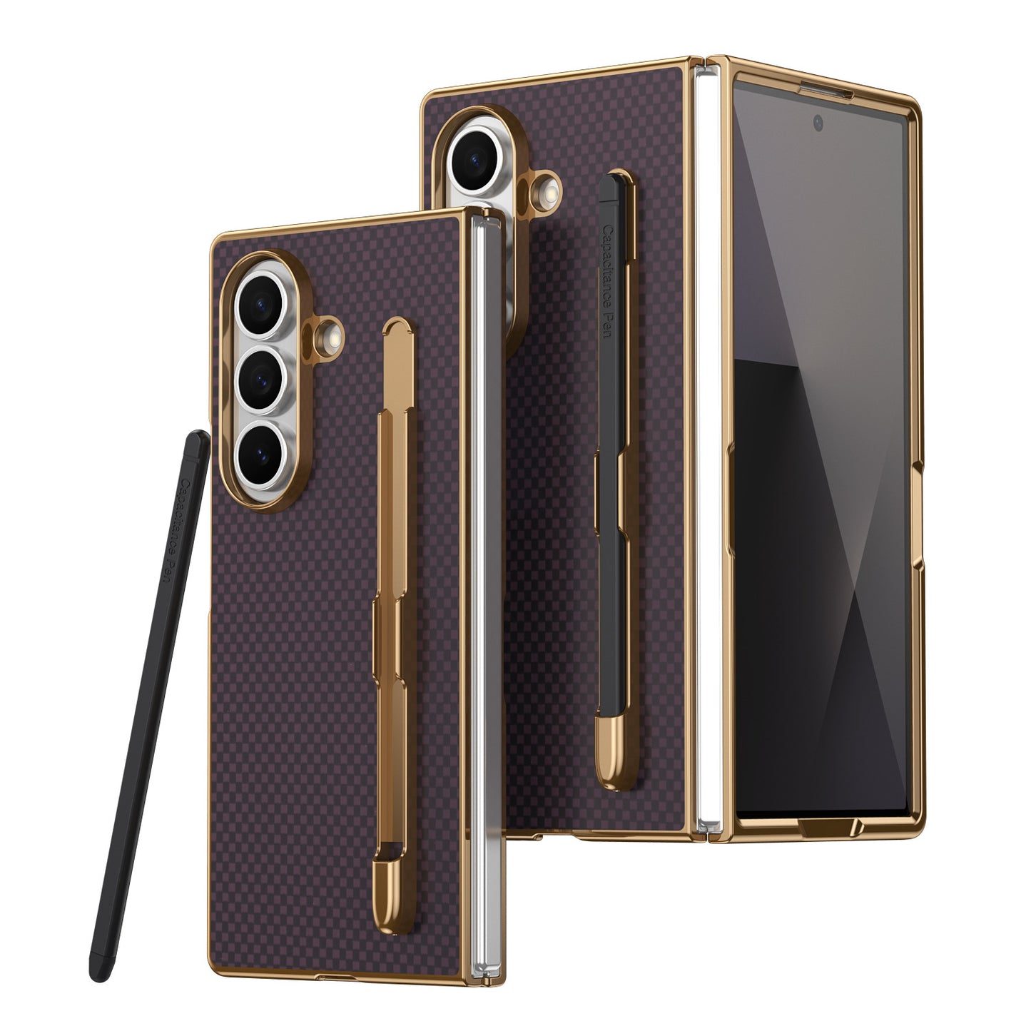Samsung Z Fold Series Kevlar Pen Slot Case Ultra Thin Case with Pen  (Exclusive)