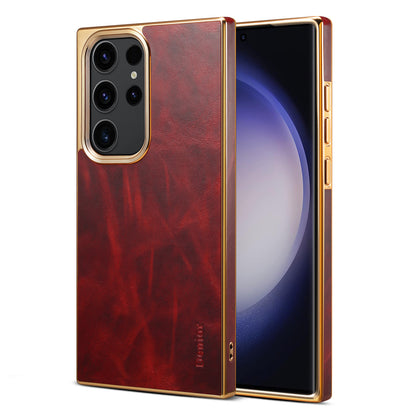 Samsung Ultra Series Hand made Denior Suitable Genuine Leather Case