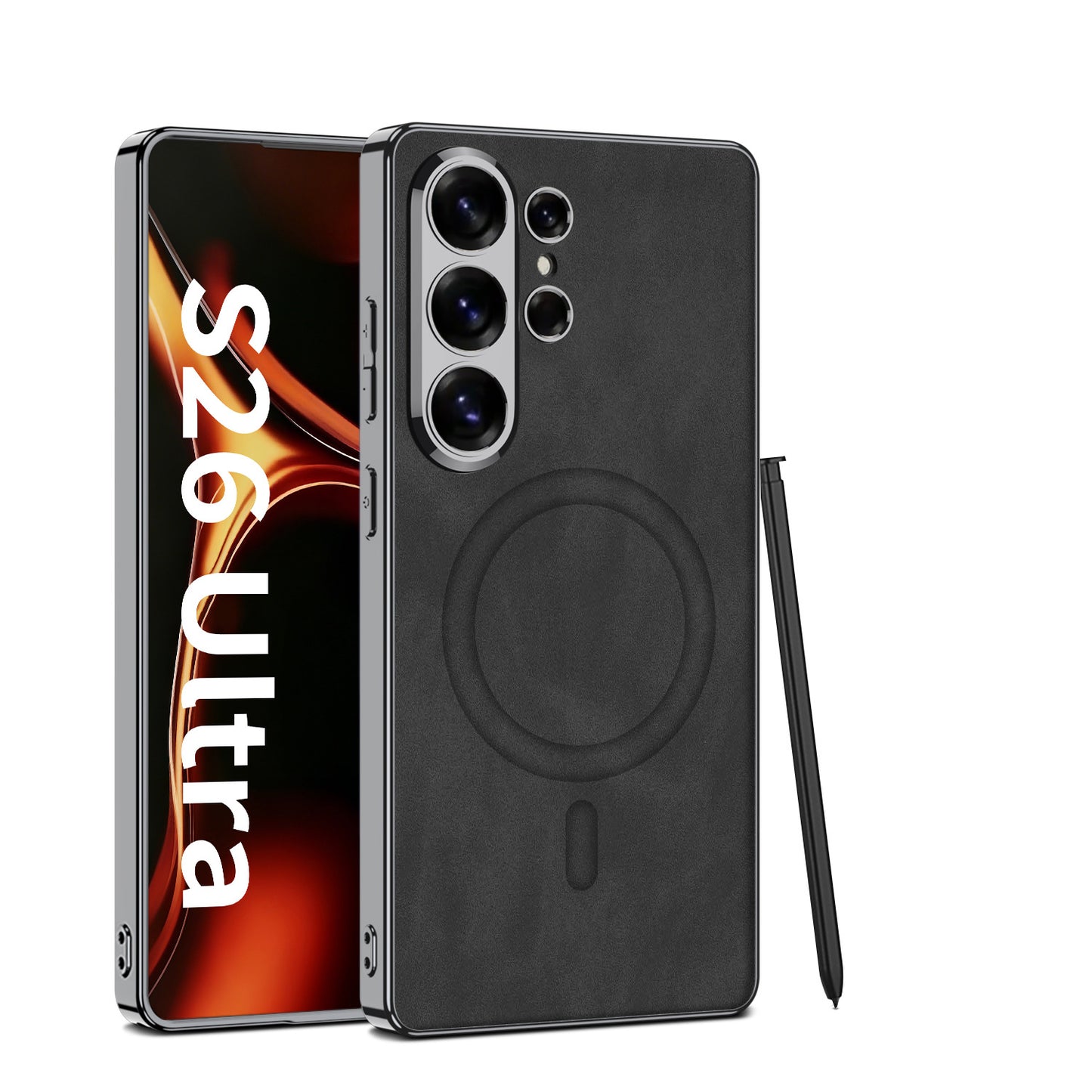 Samsung Ultra Fine-Pore Phone Case, Matte Leather Case (Exclusive)