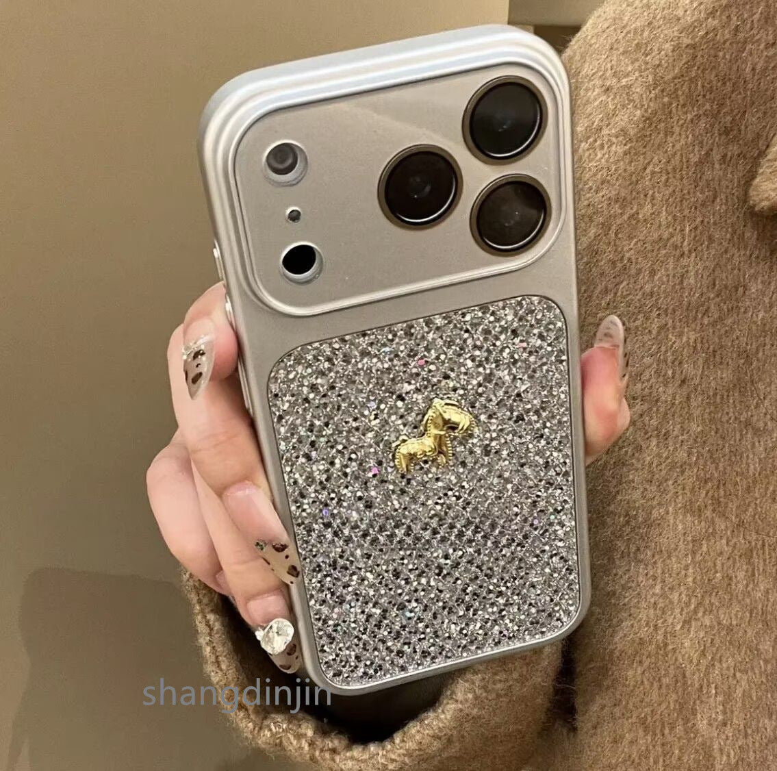 Apple Iphone Horse Glitter Lens Case (Exclusive)