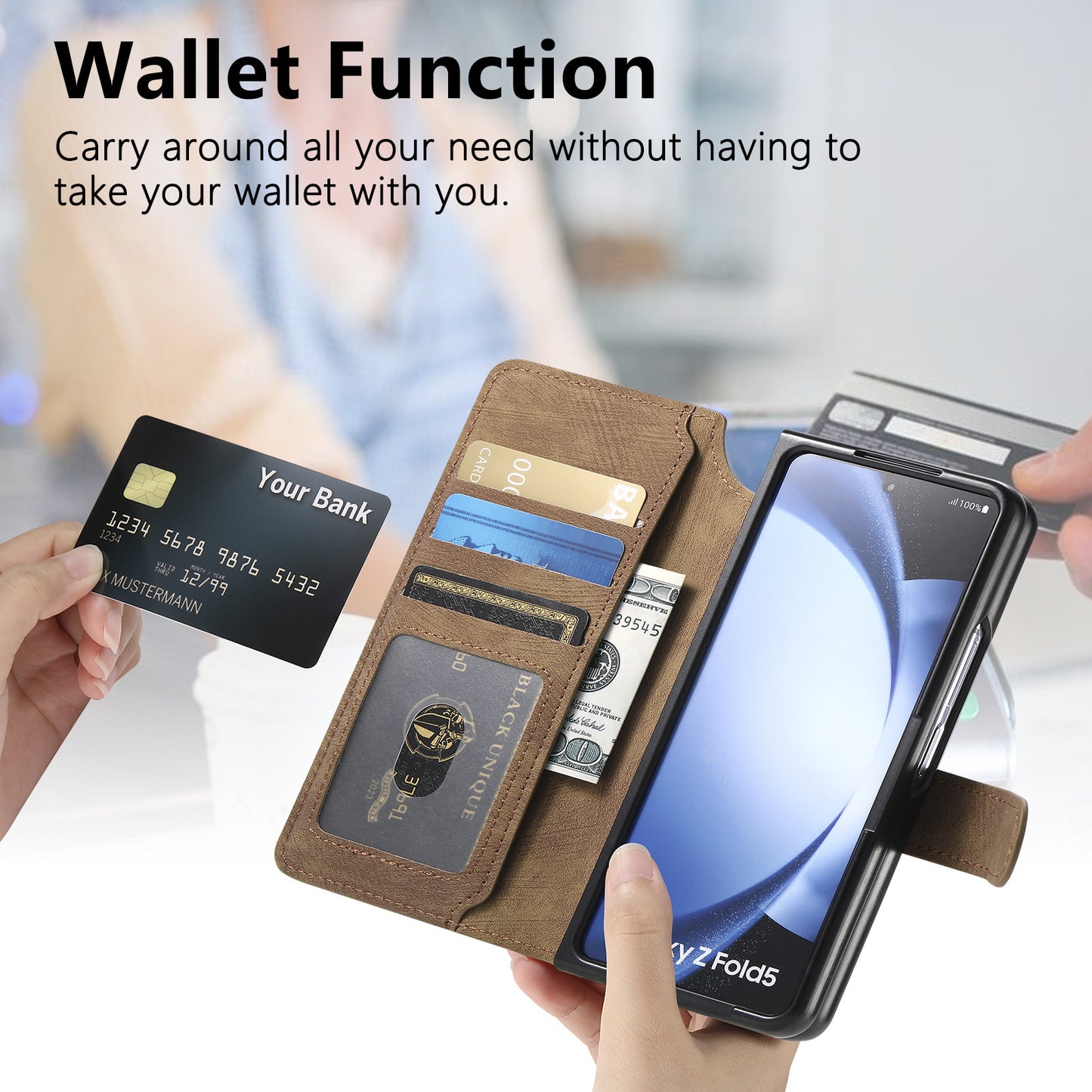 Samsung Fold Series Case All-Inclusive Anti-Fall Magnetic Separation Card Z Protective Case (Exclusive)