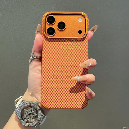 Apple Iphone Kevlar textured magnetic skin-feel frosted semi-enclosed protective case (Exclusive)