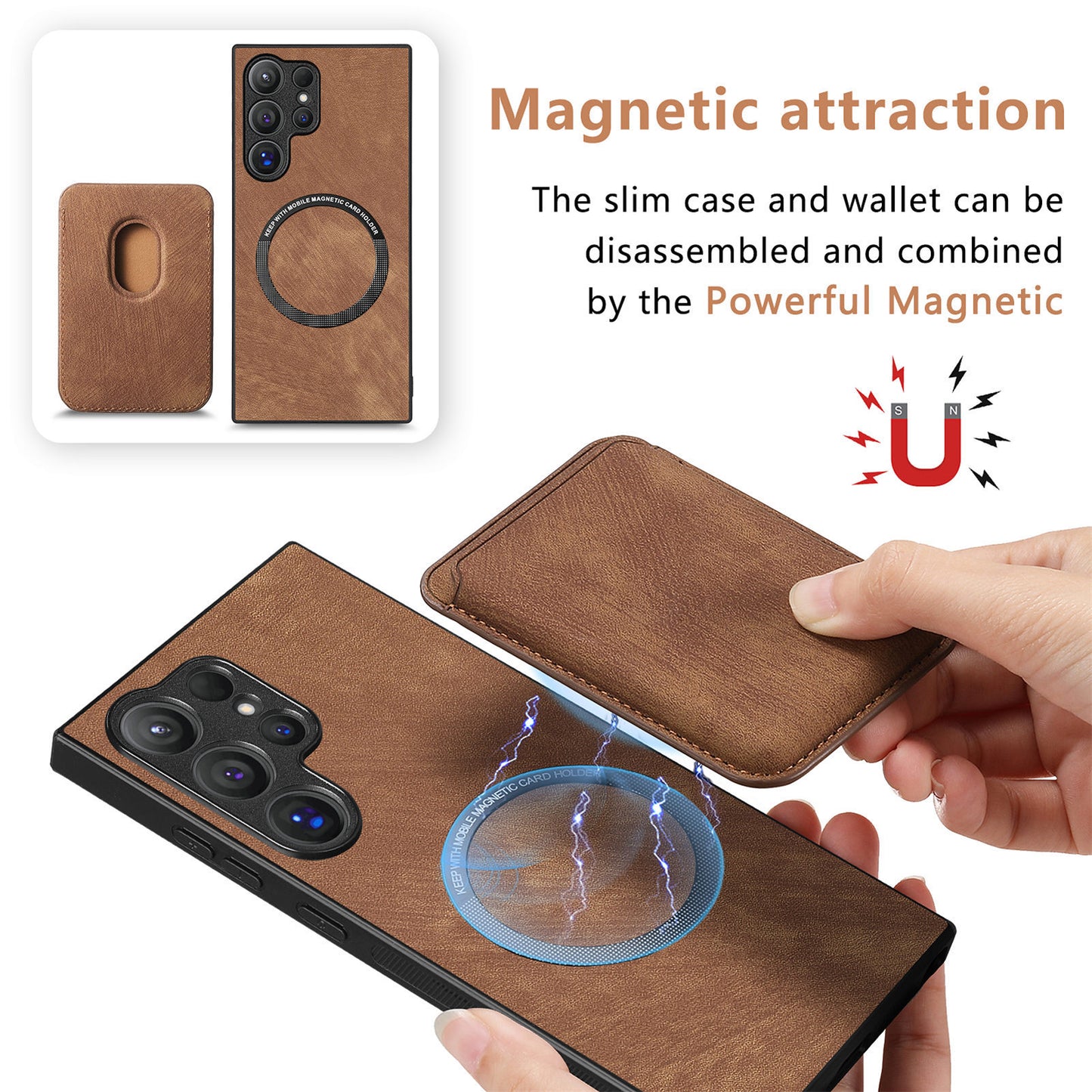 Samsung Ultra smooth Magnetic Card Holder Cases (Exclusive)