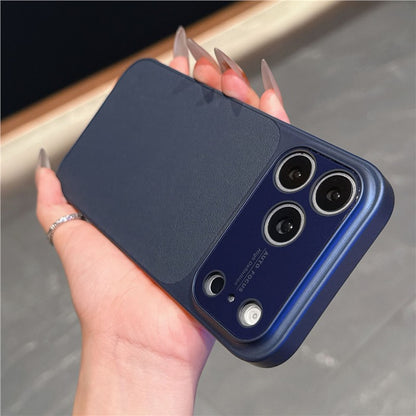 Apple Iphone Large Window Design, Plain Leather Case (Exclusive)