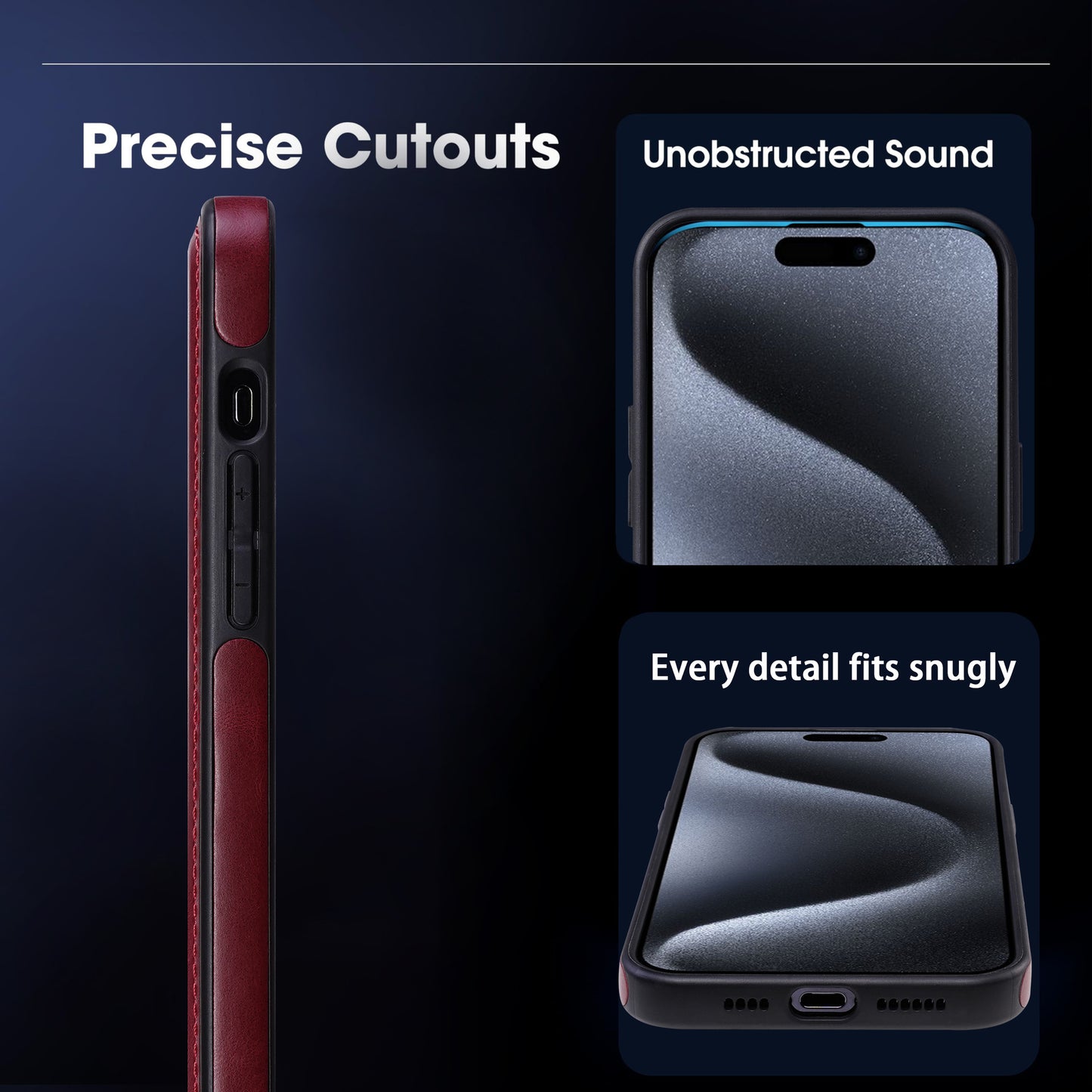 Apple Iphone Stand Phone Case, Business High-End Leather Anti-Fall Protective Case (Exclsuive)