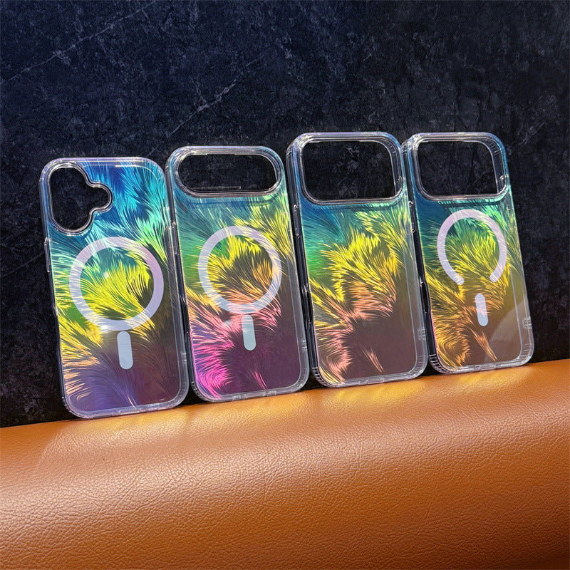 Apple Iphone Geometric Triangle Color-Plated Phone Case (Exclusive)