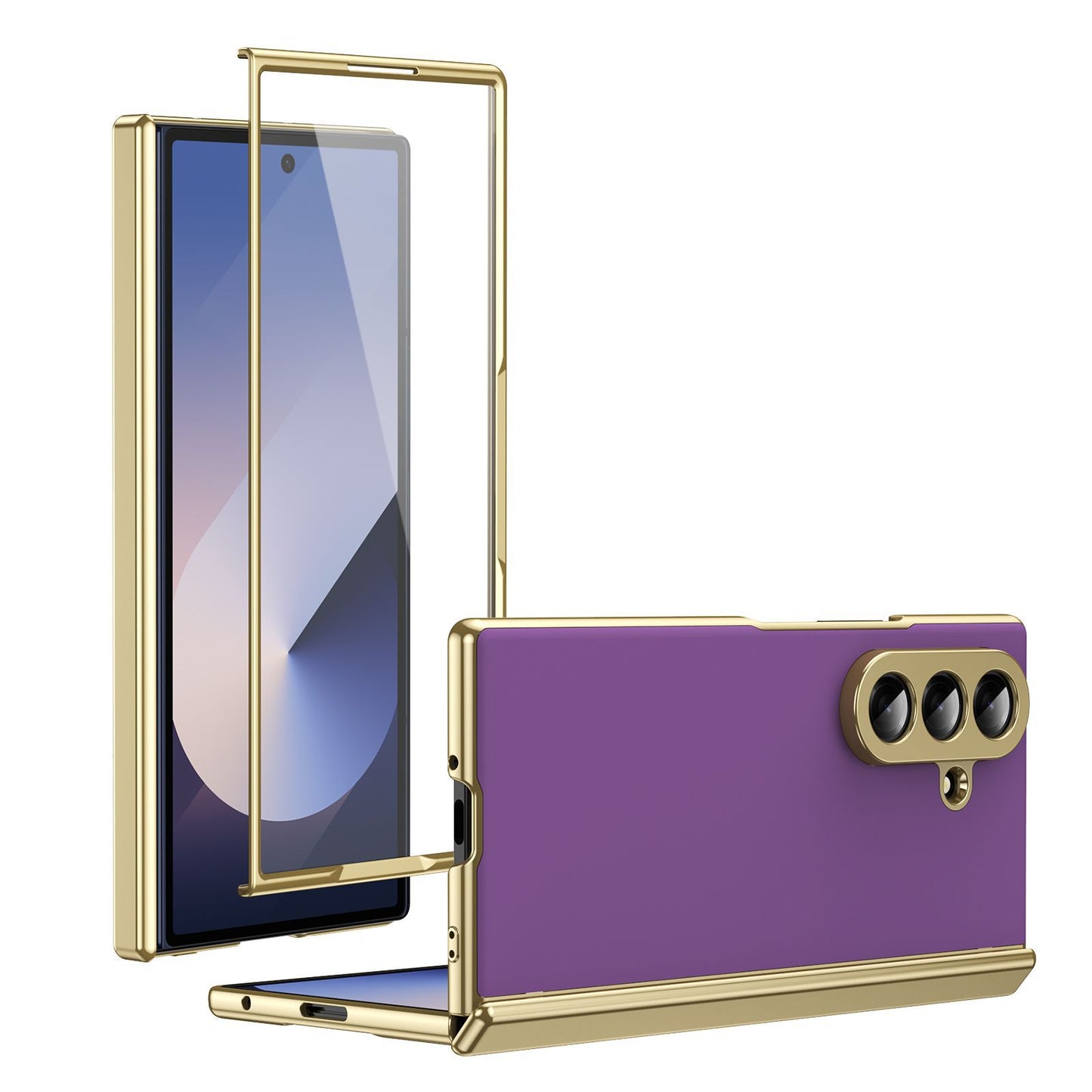 Samsung Fold series Electroplated PC Folding Ultra with Full Hinge Coverage Case (Exclusive)